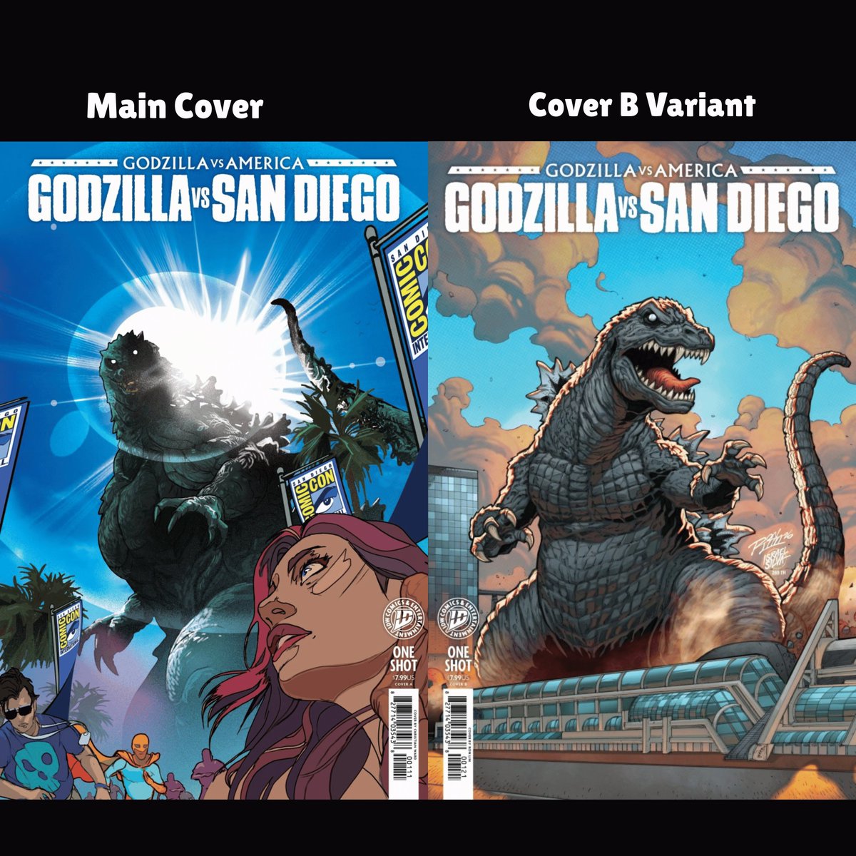 Badboynerdsite's tweet photo. Pre-Order this NOW!
 GODZILLA VS AMERICA SAN DEIGO SDCC A/B Cover Set 07/22 Pre-Sale Today! IDW Comic https://t.co/dIyjQ8HOWF 
.
https://t.co/dIyjQ8HOWF
.
https://t.co/dIyjQ8HOWF

#IDW #grandcentralcomics #godzilla https://t.co/TWxfo4U9g3