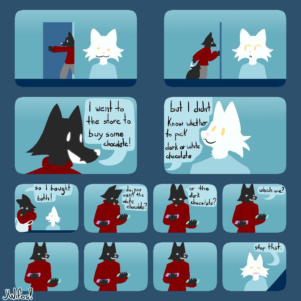 RealJWifos's tweet photo. Day 167!
"Hard choice" (requested)
Thanks, I hate it.
-JWifos! 🦊

[ #JWifosDrawdyssey26 | #JWifos | #furry | #furryart | #furryartist | #digitalart ] https://t.co/of2cN9W1gz