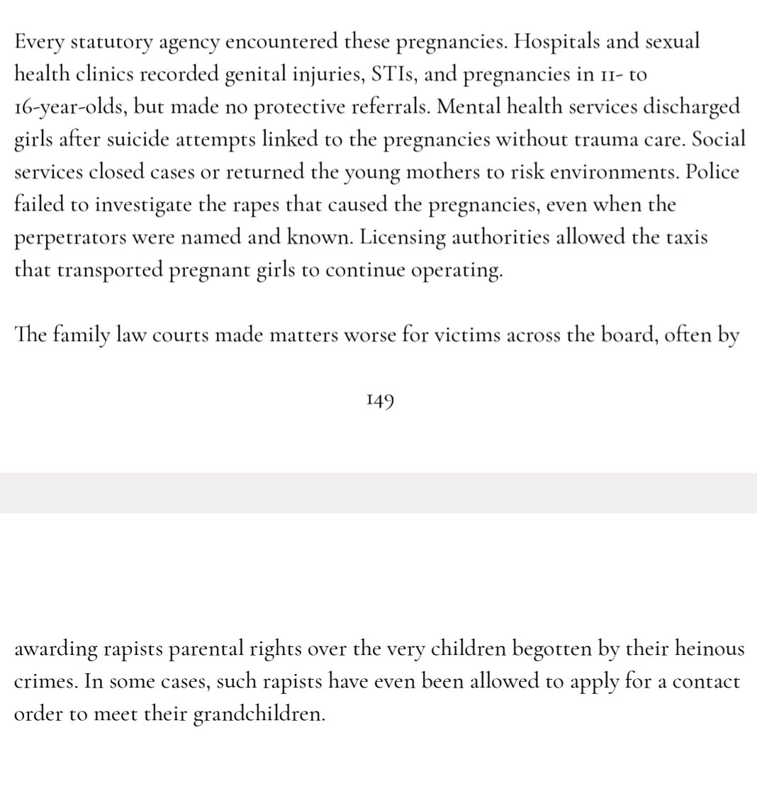 martianwyrdlord's tweet photo. "The family law courts made matters worse for victims across the board, often by awarding rapists parental rights over the very children begotten by their heinous crimes." https://t.co/tWmxg1J7ec