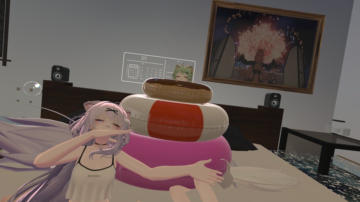 cLGvUNaiLP92665's tweet photo. おはよーございます！
昨日はうんちんゲーム、VoDとゲームのハシゴをして
#VRC_PanDeMimic へ行って来ました〜✌️
ファントムさんと普段やってるゲームとかい〜っぱいお話ししてイチャイチャしてきました！
楽しかった〜！
また遊びに行きたいな https://t.co/Ywkriow6rB