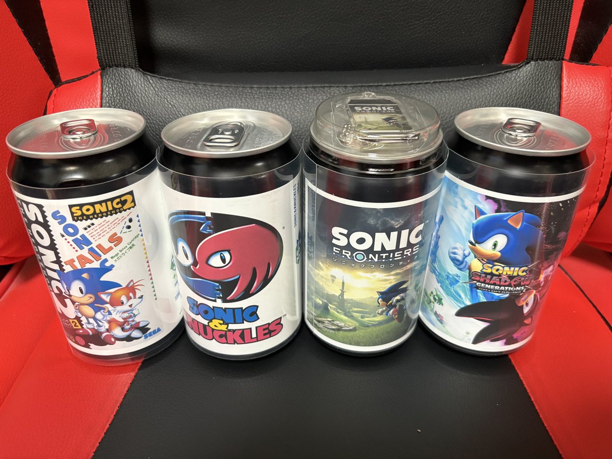 結局ソニックのラベル缶買ってる 4つで当たり1つは上出来でしょ
