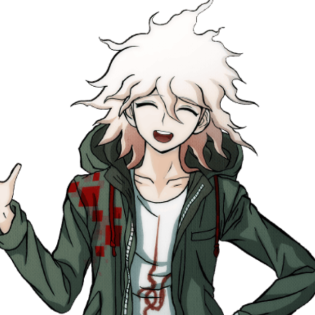 AnythingDangan's tweet photo. The chances of Nagito Komaeda showing up in your room at 3 AM is low, but never zero. https://t.co/Gj4zHMStNy
