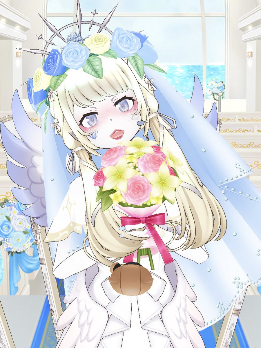 Ritya_3's tweet photo. ガチャは引いてないけど昨日の配信で花嫁になってきたよ💍 https://t.co/rOPj1L75hx
