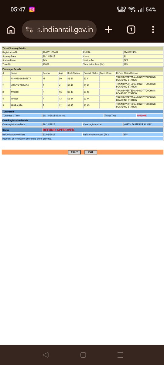 radherajneesh's tweet photo. @RailwaySeva @RailwayNorthern @RailMinIndia @IRCTCofficial Bus ye puchna tha ki ye refund isi janam me a jayega ya phir se janam lena padega ek bar iske liye.. https://t.co/xl0usZIrZp