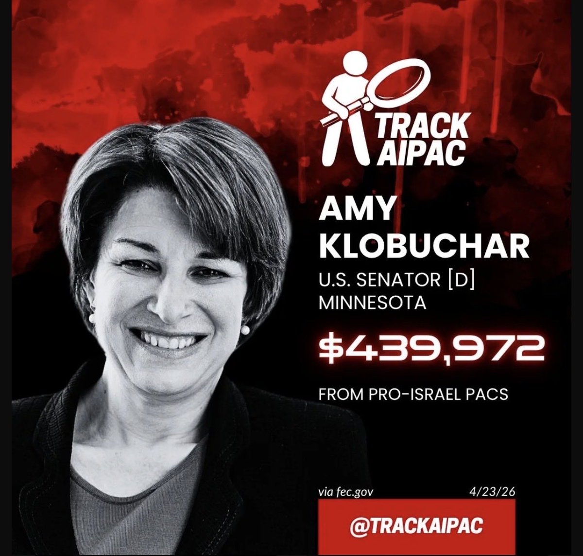 AstroMatt710's tweet photo. @amyklobuchar I got this one @TrackAIPAC https://t.co/RSkUxEBvT2
