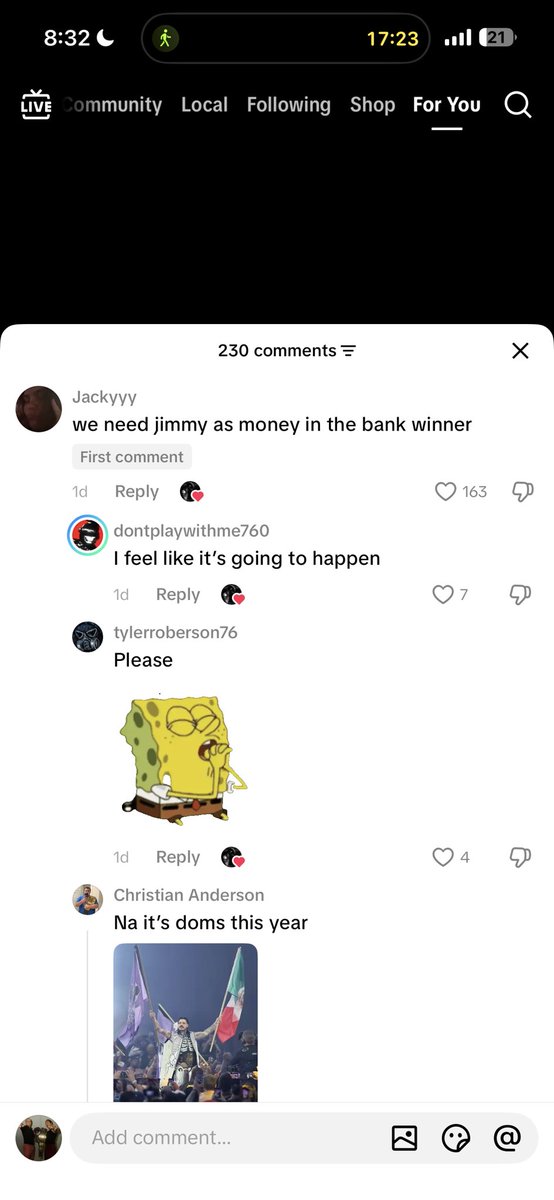 RainmakerAl's tweet photo. WWE TikTok may be the worst social media community https://t.co/TLZiiS761T