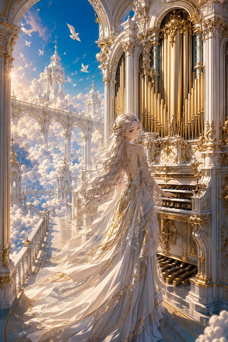 rogner_04's tweet photo. 天空聖堂の演奏者
A Melody for the Endless Sky
#aiart #AIイラスト https://t.co/ExA4Jlxmnb