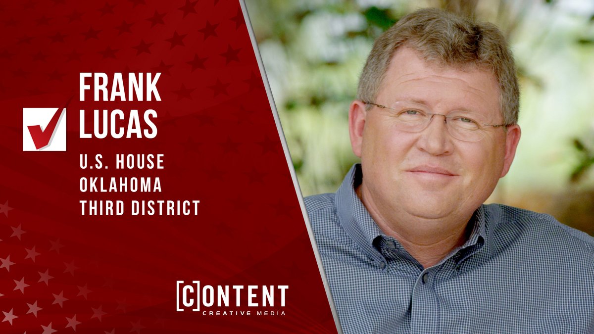 ContentGOP's tweet photo. A big win for incumbent @RepFrankLucas in the GOP primary for #OK03!

We are proud to be on Team Lucas 🙌 https://t.co/VHb3PUMOfo