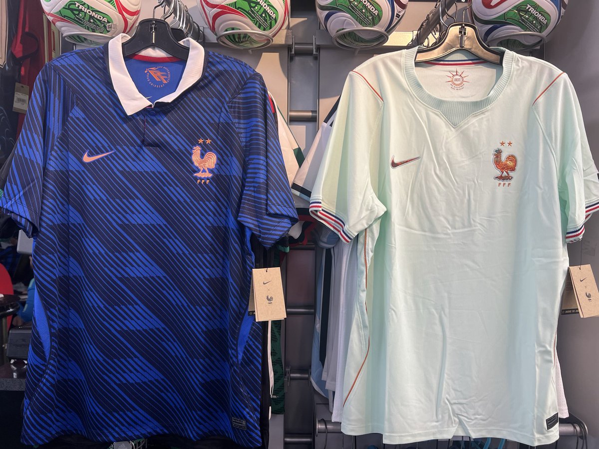 nasl's tweet photo. France Jersey Home &amp; Away by Nike for World Cup 2026 Available at North America Sports the Soccer Shop! Limited Stock Available &amp; Jackets too. Visit Us in Store Today! Questions? Call 604-299-1721 #france #nike #worldcup2026 #wc26 #vancouver #bc #francia #foot #soccer #football https://t.co/SOOPQfelad