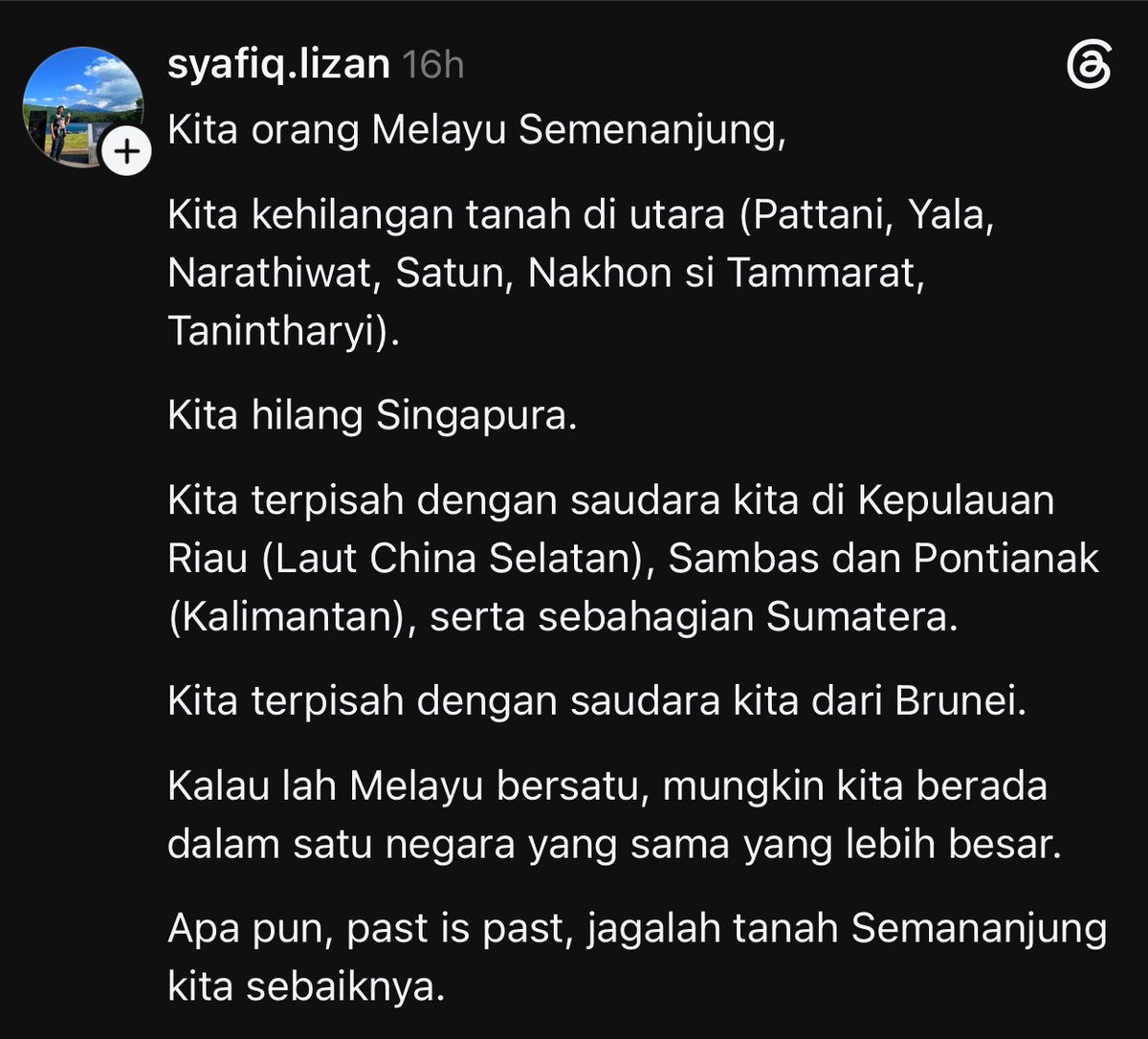 MeeRebus11's tweet photo. Jagalah Tanah Kita Baik-Baik https://t.co/wK36TwDKvQ