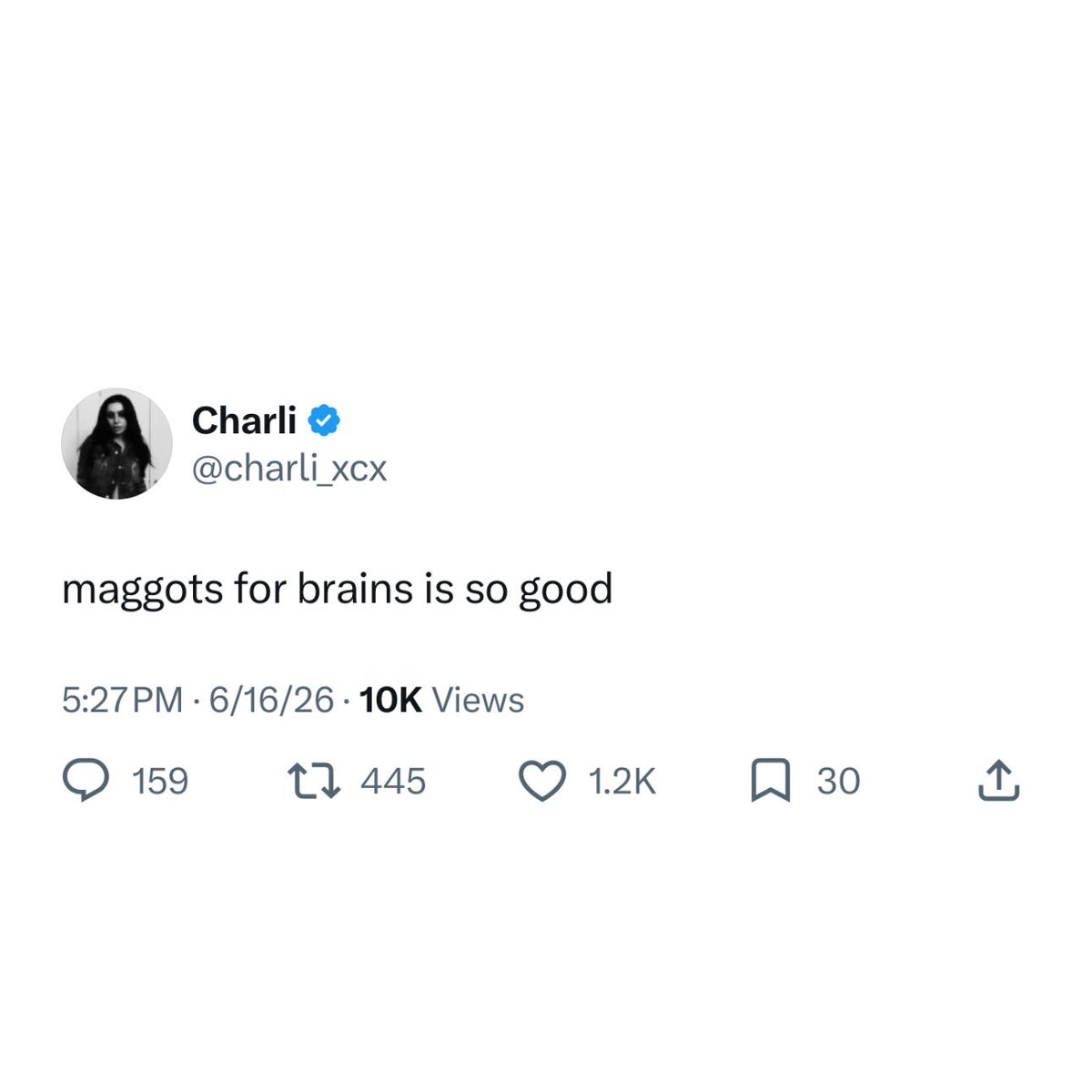 RodrigoTimes's tweet photo. Charli XCX praises Olivia Rodrigo’s “Maggots for Brains,” calling it “so good.” https://t.co/MemKs60SF7