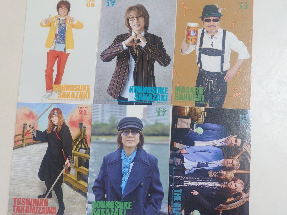 jelly_true's tweet photo. ALFEEトレカ交換をお願いいたします。
2026春
【求】19
【譲】11.16.26
または下記の過去トレカと交換をお願いいたします。
郵便の場合は普通郵便かポストパケットでお願いします https://t.co/5ida0NBSzJ