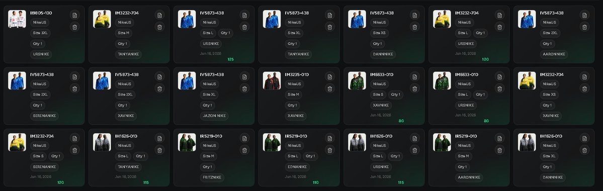 nsb_bot's tweet photo. 63 checkouts for @850heat. $6,800 spent on nikeus? ⚡ https://t.co/l1nHPYWmr8