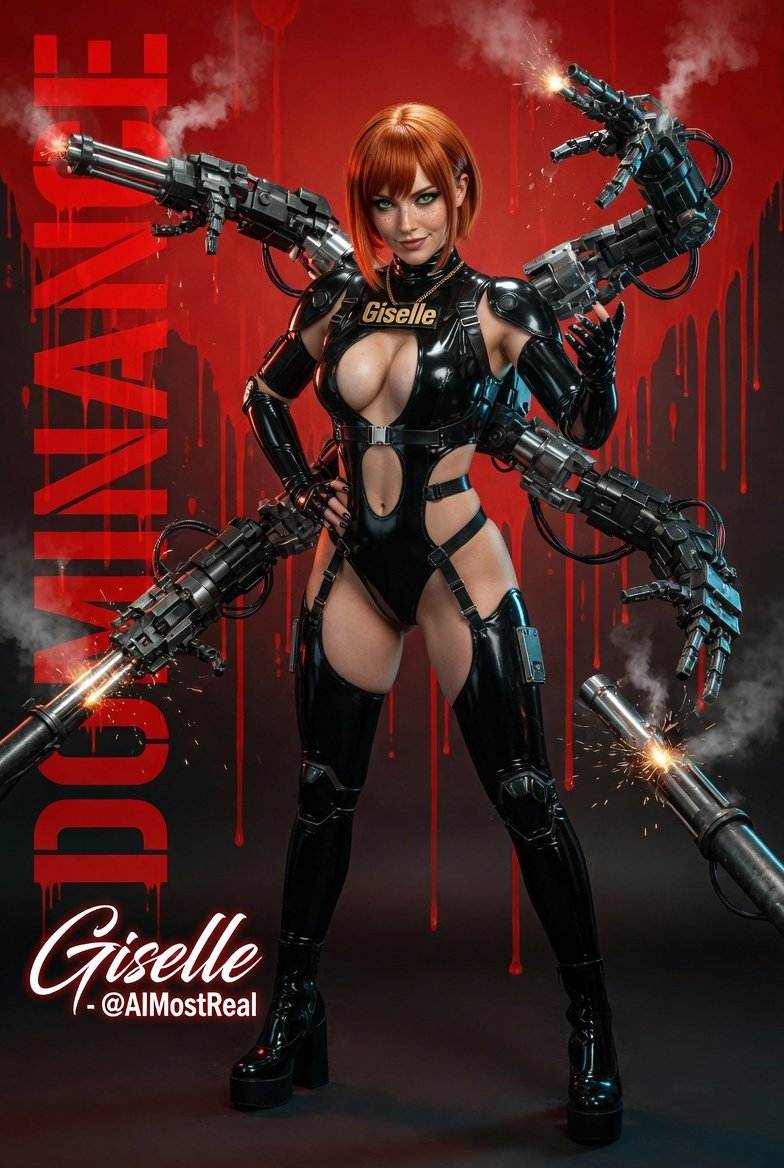 AImostReal's tweet photo. Full DOMINANCE protocol activated 😈🔫
Six arms, zero mercy, and all the firepower you could ever need.
Bow down.
#Giselle #CyberDominance #MultiArmed https://t.co/0xTFlFYPmr