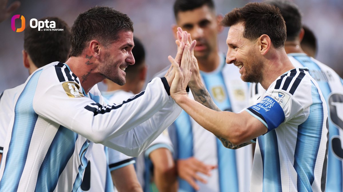 OptaJack's tweet photo. 5 - Rodrigo De Paul's assist for Lionel Messi was the fifth time two MLS players combined for a goal at the FIFA World Cup and the first for a team other than the #USMNT.

Herons. https://t.co/SStnSL1MhR