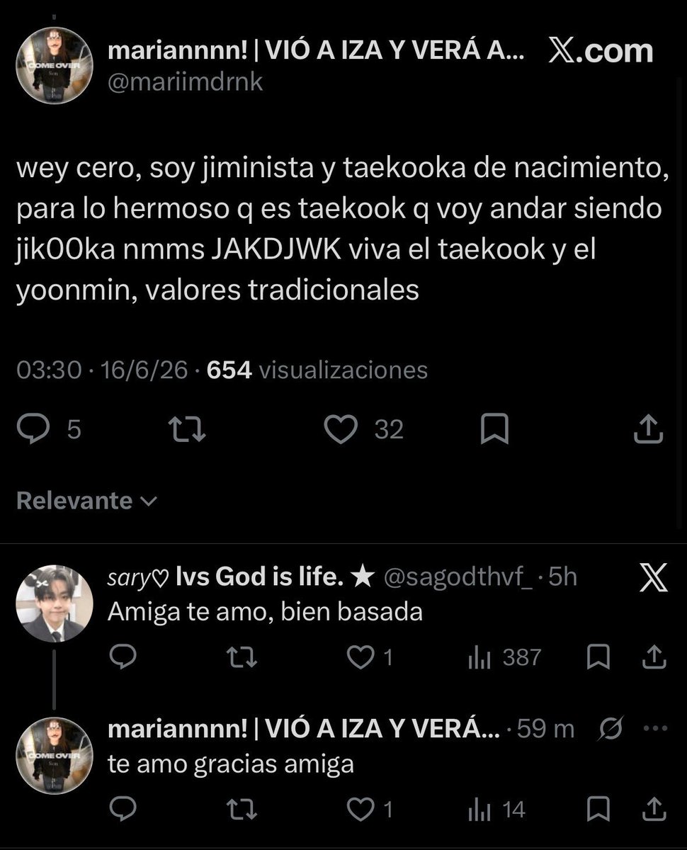 kmxscape's tweet photo. desde que la mayoría de tkkrs “jiministas” son así, ya vienen configuradas con el chip del fs kkk https://t.co/KIbQI9fkhk
