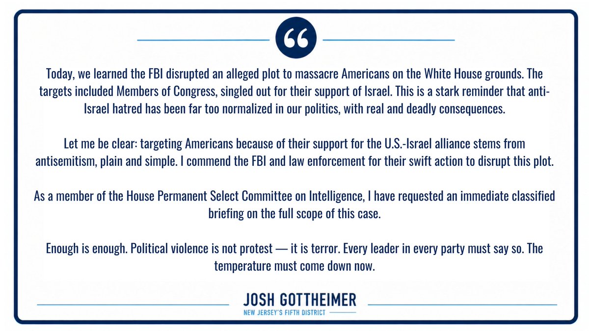 Rep Josh Gottheimer tweet media