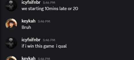 Keykahfn's tweet photo. still 1 hour into the tourney and i havent qued bc this  guy wants to play div 2 https://t.co/h1wIzXgVSs
