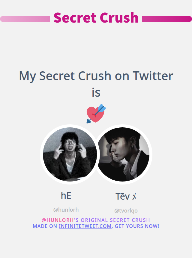 hunlorh's tweet photo. My Secret Crush on Twitter is @tvorlqo

➡️ https://t.co/PLXLhXWYED https://t.co/dNtzkP47Y9