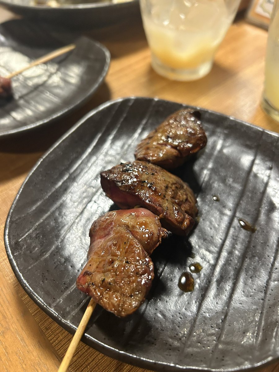 FEND1BOT's tweet photo. 焼き鳥美味しかった💗 https://t.co/nCykY4FD8J