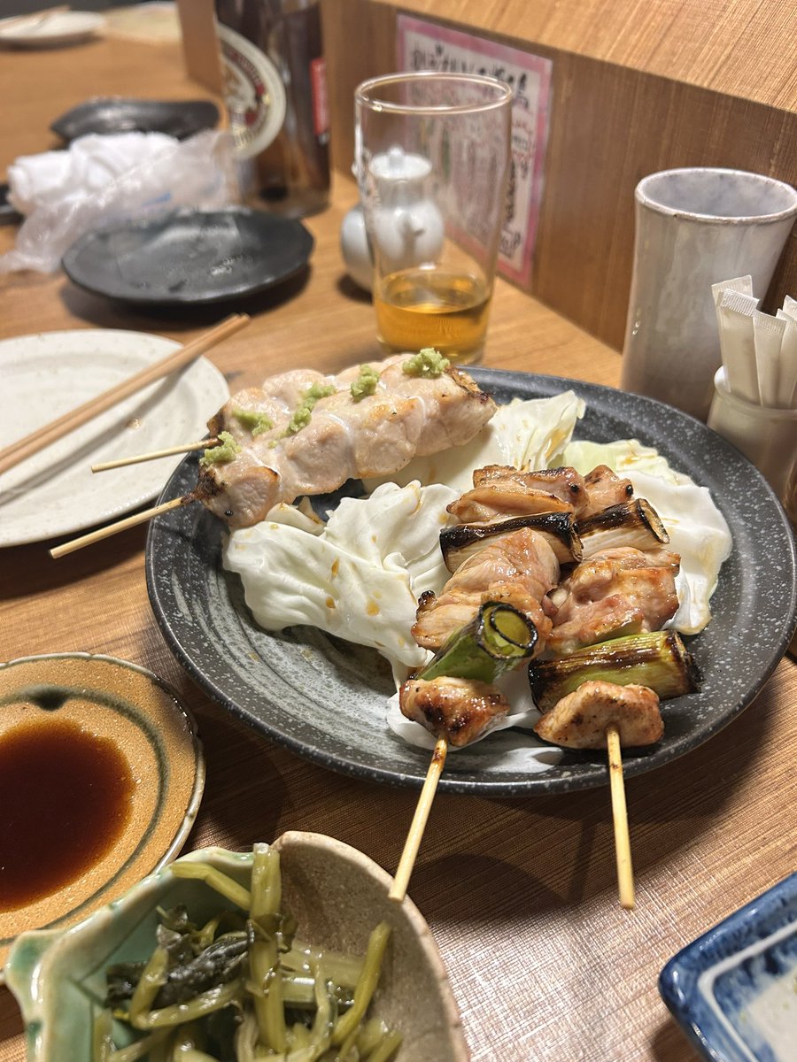 FEND1BOT's tweet photo. 焼き鳥美味しかった💗 https://t.co/nCykY4FD8J