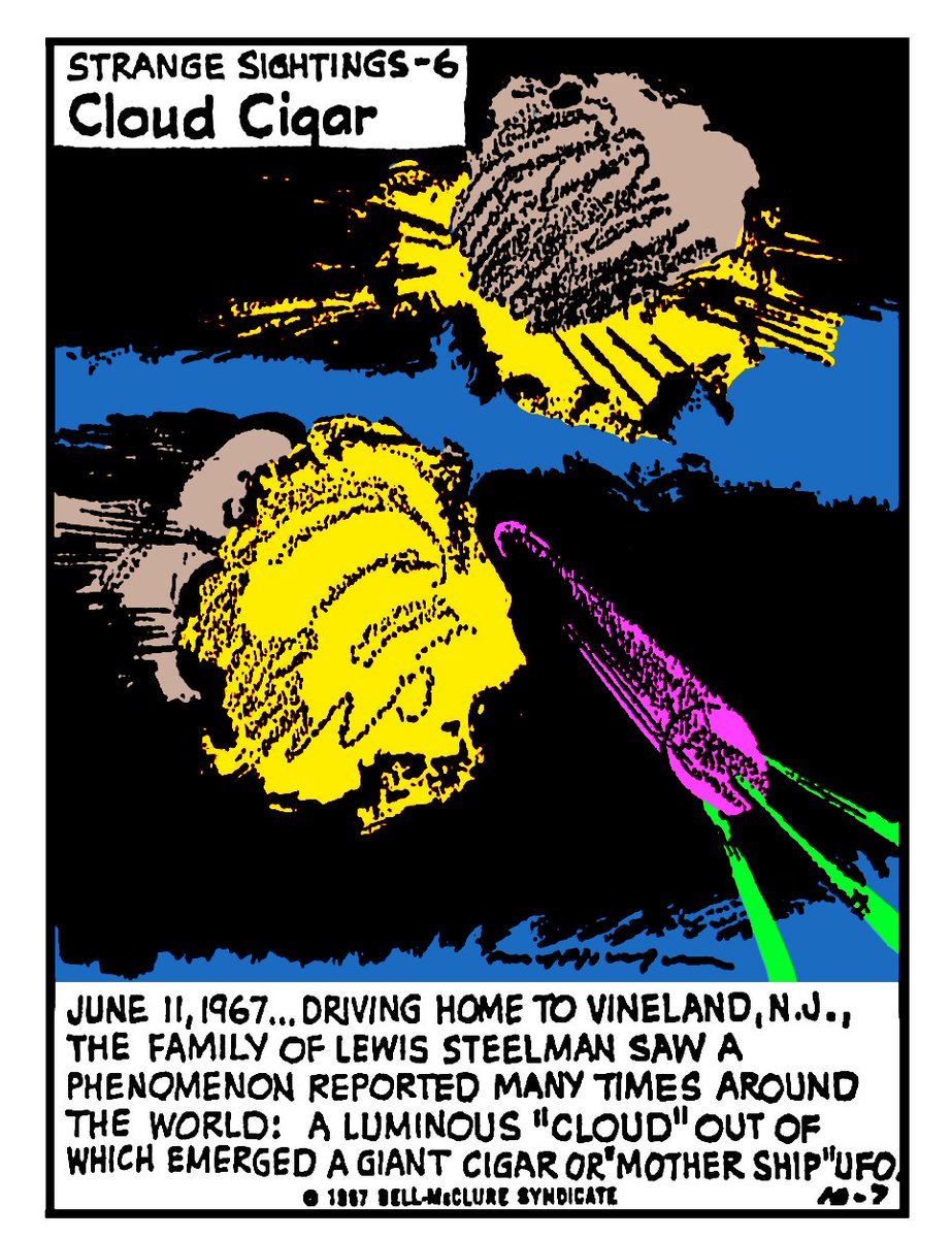 RoswellHynek's tweet photo. More UFO Sightings from my Otto Binder Collection.

Source: Our Space Age.

Colorized and Restored By Me: Agus_Nicodemo. https://t.co/XA0KlobOgx