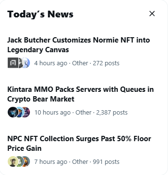 Kaiz_294's tweet photo. > 3 hot trending
> 3 completely different corners of crypto

yet all of them are catching bids for the same reason:

people are actually using them.

@PlayKintara has quietly grown to 8K+ MAUs with 800+ players online at the same time. Servers were hitting queues, so the team had to scale capacity.

in a market full of "next-gen" web3 games with barely any players, that's a pretty big flex.

then you've got @normiesART.

while most collections focus on growing supply, Normies is doing the opposite.

- 282 NFTs burned in the last week
- 2.2K+ burned overall

every burn makes the collection smaller, but also adds more history to it. The art evolves, the lore gets deeper, and the community keeps buying in.

meanwhile @npconchain keeps ripping.

minted at 0.001 ETH in May.

fast forward a few weeks:

- 600+ ETH volume
- 2K+ holders
- floor around 0.08 ETH
- +50% in a single day

what's funny is the vibe hasn't changed one bit.
"it's a good day to be an NPC holder... but we're still going to 0 anyway"

peak NPC energy.

feels like the market is finally rewarding the stuff that matters:

> active users
> sticky communities
> products ppl actually come back to

for a long time, attention was chasing narratives.

lately, it feels like attention is chasing traction.