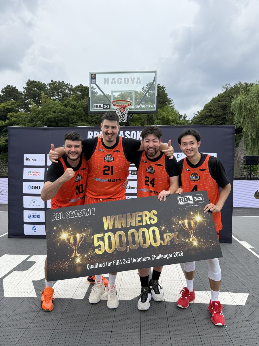 uenoharasunrise's tweet photo. RBL SEASON1 NAGOYA ROUND🔥
FINAL vs. UTSUNOMIYA 22-13WIN ❗️
見事全試合勝利し🏆優勝🏆を掴み取りました🔥8/8.9に上野原市役所で開催する世界大会challengerへの出場権を手に入れました🔥応援して下さった皆様、誠にありがとうございました‼️ https://t.co/tbYPfr6NJW