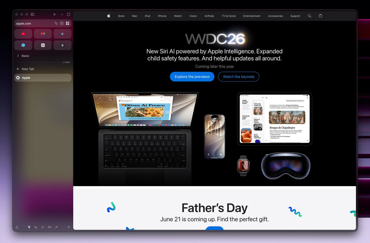 WantoW0RK's tweet photo. I've switched browsers too many times. Chrome to Firefox. Arc to Safari. Back to Arc.

Zen Browser finally broke the cycle. Firefox-based, vertical tabs, workspaces that work, free and open source.

What browser are you stuck on? https://t.co/4xJ9cD6pms