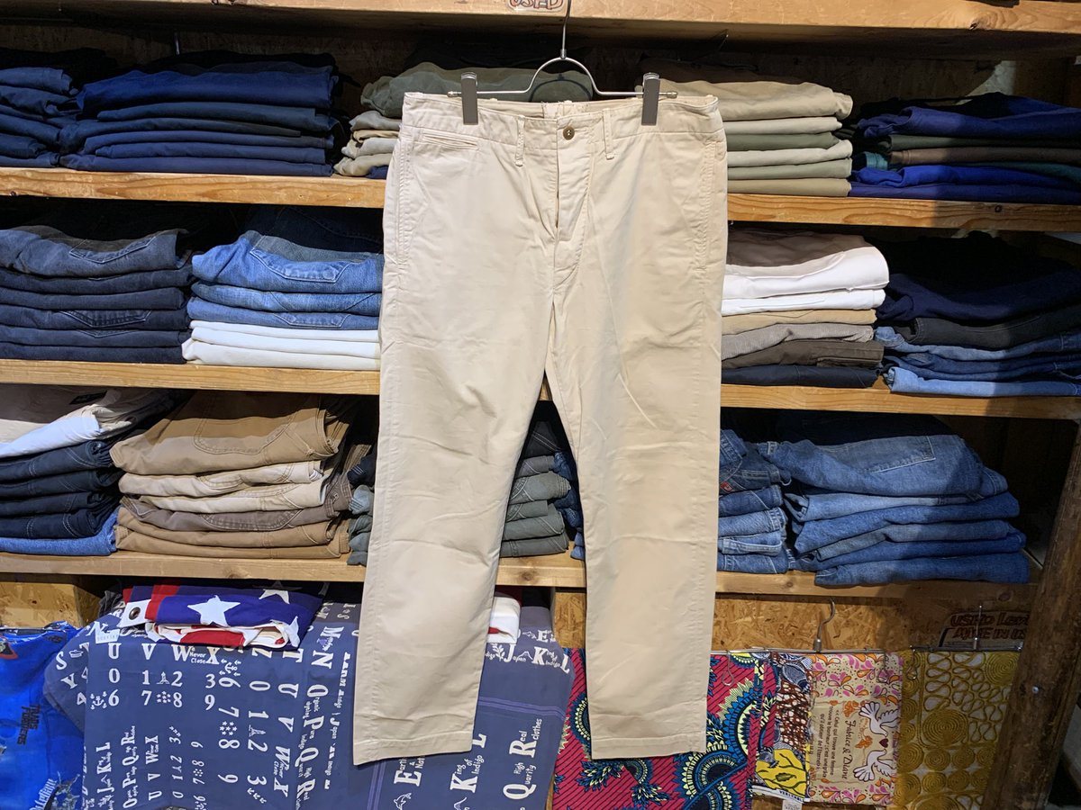 outsidekawasaki's tweet photo. USED RRL Ralph Lauren
Military Type Chino Pants
Size W32 L32
Price ¥19800 Taxin
#川崎 #古着 #川崎古着 #神奈川古着 #川崎古着マップ #川崎ミリタリー #川崎アメカジ #rrl #doublerl #ダブルアールエル #ralphlauren #ラルフローレン #ミリタリーパンツ #チノパンツ #チノパン #アメカジ https://t.co/PnygX6fDGc