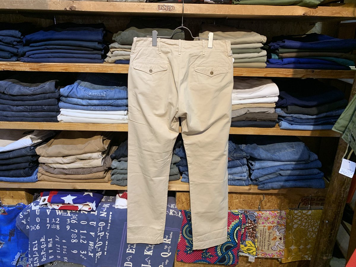 outsidekawasaki's tweet photo. USED RRL Ralph Lauren
Military Type Chino Pants
Size W32 L32
Price ¥19800 Taxin
#川崎 #古着 #川崎古着 #神奈川古着 #川崎古着マップ #川崎ミリタリー #川崎アメカジ #rrl #doublerl #ダブルアールエル #ralphlauren #ラルフローレン #ミリタリーパンツ #チノパンツ #チノパン #アメカジ https://t.co/PnygX6fDGc