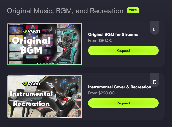 Esseph_'s tweet photo. [ VGen Announcement! ]

Original Music / BGMs and Instrumental Recreations are now reopened!
New commissions to start in August!

Likes and shares are appreciated 💯 ! Thank you! 🤩 https://t.co/iGYSQtxjUM