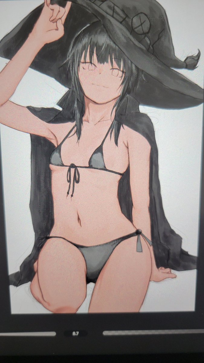 kamagettyo0192's tweet photo. 昼休みに肌の色を塗ってたけど、質感強めの方がいいのかよくわからん
一応一枚目も少し強くしたんだけどなー https://t.co/DBobum68Sq