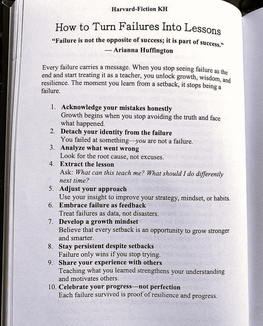 CuriousMindsHub's tweet photo. How to turn failures into lessons: https://t.co/K0n2rwuzBf