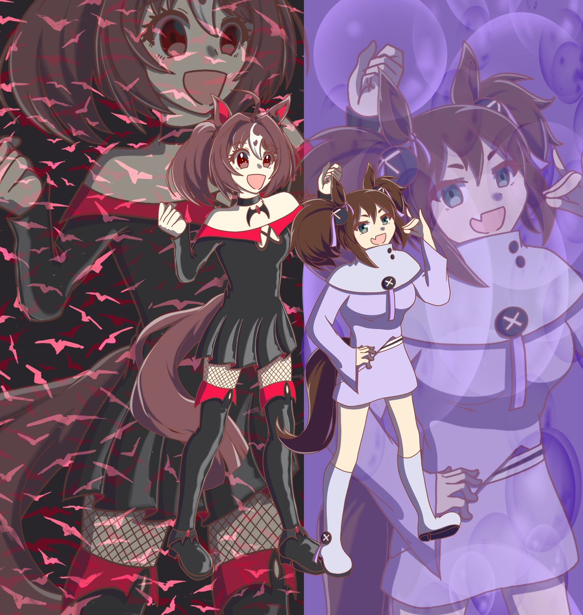 ExorcistLilium's tweet photo. Day 14
Gran Alegria and Inari One

#maydendressup #maydendressup2026 #umamusume #GranAlegria #InariOne https://t.co/SHq4KPt0Sr