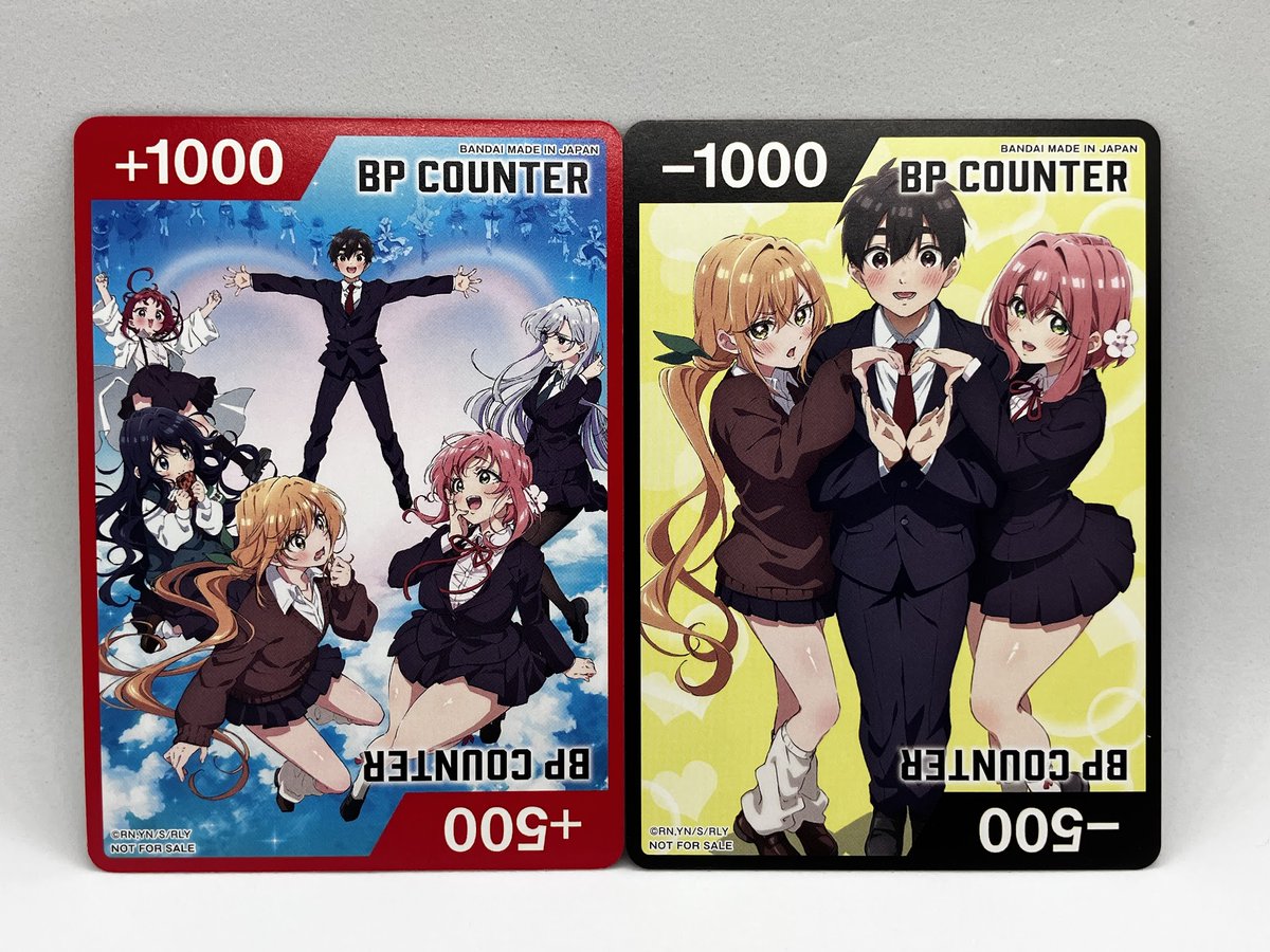 UA_EN_TCG's tweet photo. [Events]
July Store Tournament 2026 Vol. 3 is currently on! 📣
Here's your chance to get one of these double-sided #100Girlfriends BP Counter Cards when you join! ✨

Sign up on TCG+ here! 👇
https://t.co/MZ3mXPAVlu

Event details here! 👇
https://t.co/cZa588NReO

#UNIONARENA_EN https://t.co/yCpaN2eMF1