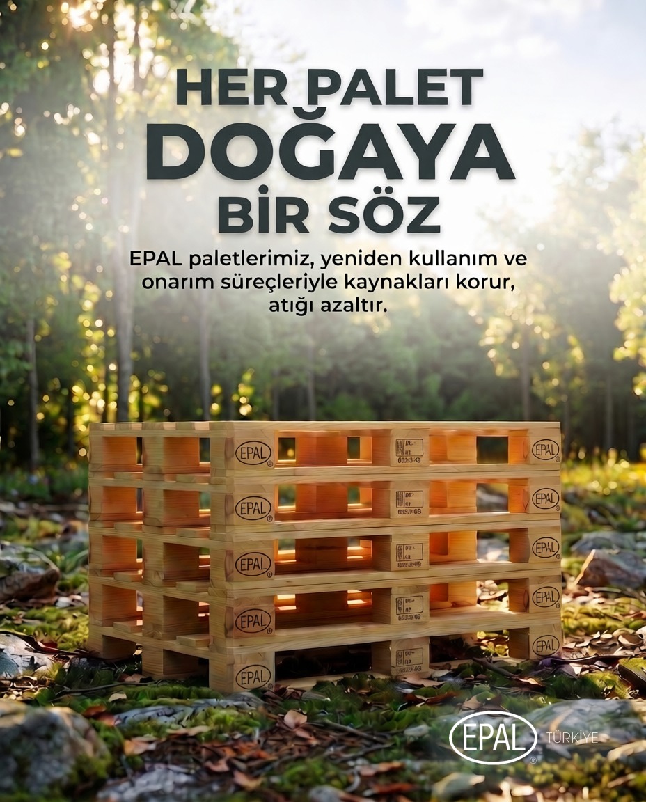 TurkiyeEpal's tweet photo. HER PALET DOĞAYA BİR SÖZ

EPAL paletlerimiz, yeniden kullanım ve onarım süreçleriyle kaynakları korur, atığı azaltır.

EVERY PALLET A PROMISE TO NATURE

Our EPAL pallets protect resources and reduce waste through reuse and repair processes.

#EPAL #Epalpallets #Epalpallet https://t.co/VlA7m5QvJ0