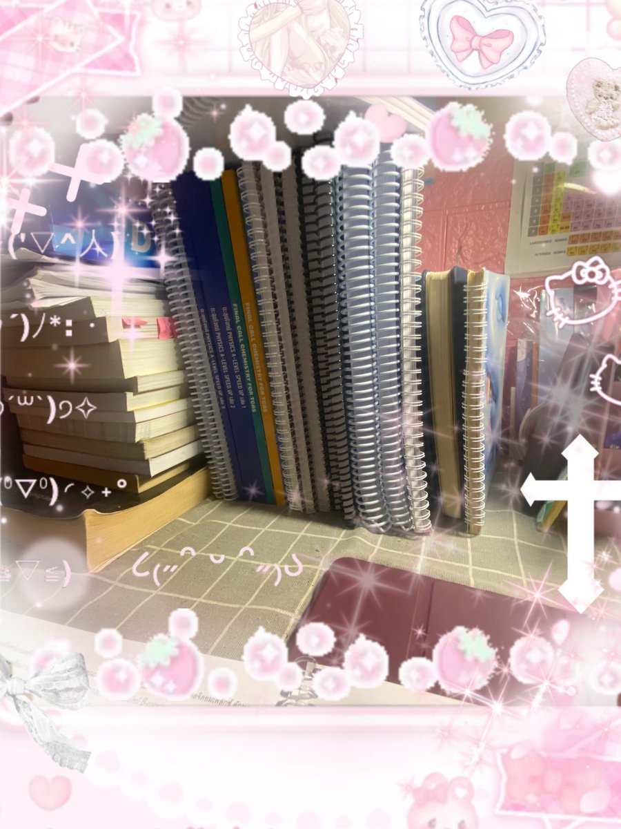 Cinniewithstudy's tweet photo. #studywithwhoever 💗

     Update 8-14 june 26 

        อาทิตย์นี้ไม่ค่อยactive เลยย มอมม 
แต่เก็บMath,eng จบไปเยอะน้าา า เก่งมุ้ยย เมื่อวานเก็บBioจะจบเล่มหนึ่งแล้วด้วยย

#dek69+1 #dek70 https://t.co/my1gTp3IHD