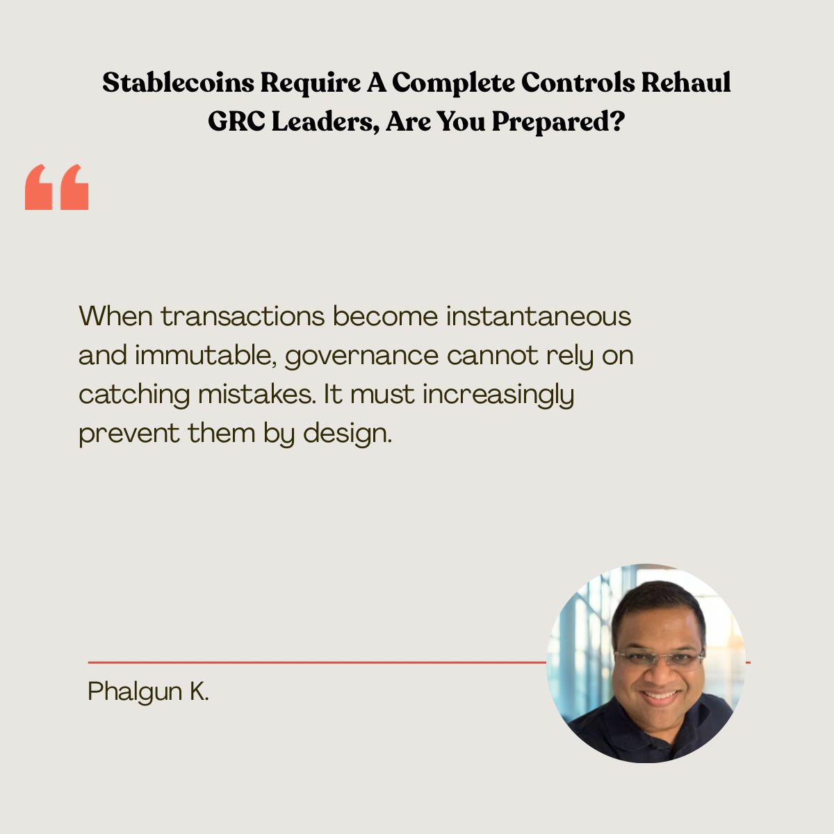 GRCSignal's tweet photo. Tokenization changes the role of #GRC. When transactions become programmable, atomic, and immutable, the greatest control may no longer be the one that catches an error after execution, but the one that prevents the system from executing it at all. https://t.co/3RhGIGuhnO https://t.co/7eDF6FKLie