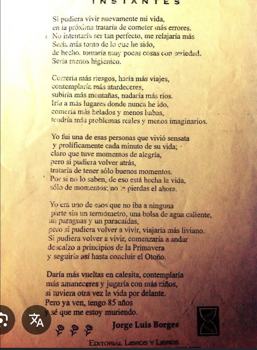 ergasto's tweet photo. Está Esta es para mi, por lejos, la mejor poesía de Borges https://t.co/6sbWhs7Hs5