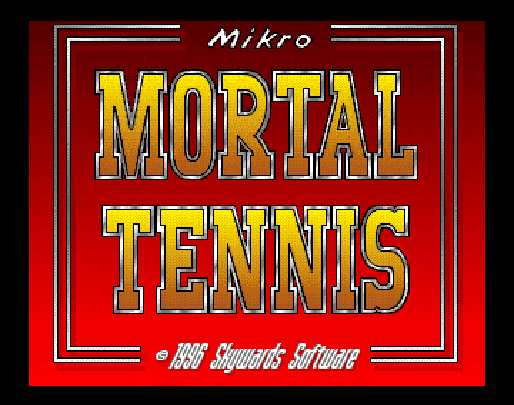 MuseumCommodore's tweet photo. You've never played tennis like this before!

Mikro Mortal Tennis is a 1996 arcade-style tennis game developed by Skywards Software and published by CPU Italian Systems (initially via mail-order in Italy) and later Epic Marketing for the Commodore Amiga. https://t.co/OKlbejA9Y1