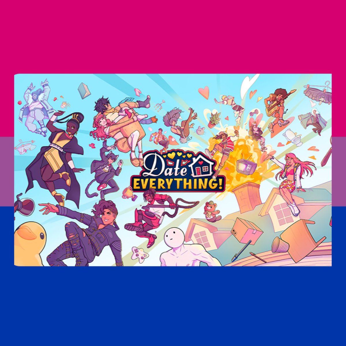 NewlyDev's tweet photo. Today's canon bisexual characters are the dateables from Date Everything!!! ☽☾ https://t.co/fuphMGZP6k