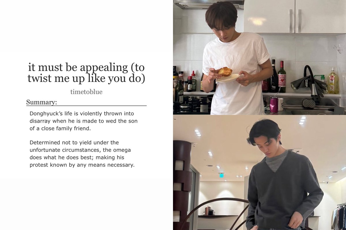timetobIue's tweet photo. ♡ it must be appealing (to twist me up like you do)

• markhyuck
• arranged marriage, a/b/o au, slowburn
• chapter 5 (15.8k

link in replies! ♡ https://t.co/hn0yuhbaiY