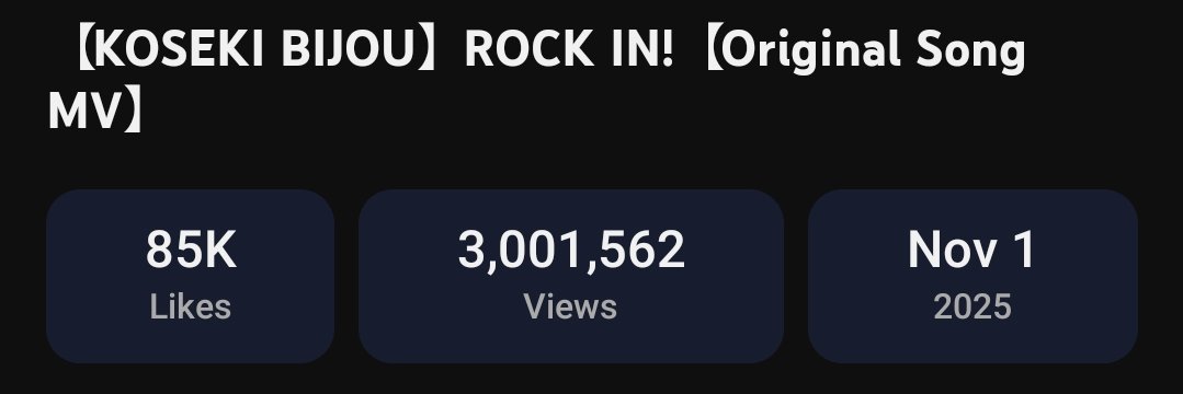Chibichangus's tweet photo. ROCK IN 3 MILLIONNNNNN https://t.co/Cqw936D8AW