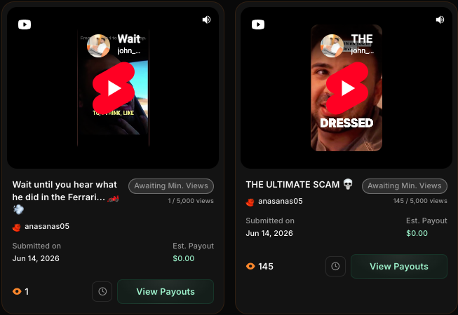 trzbla's tweet photo. day6 :
- 7 viral clips analysed
- 7 captions style's analysed
- 5 hooks written from scratch
- 2 videos submitted
i noticed that people like and get hooked to those like crazy or funny moments videos like ishowspeed clips
i've seen some improvements in overall views
#editing https://t.co/JRXeMYkaZG