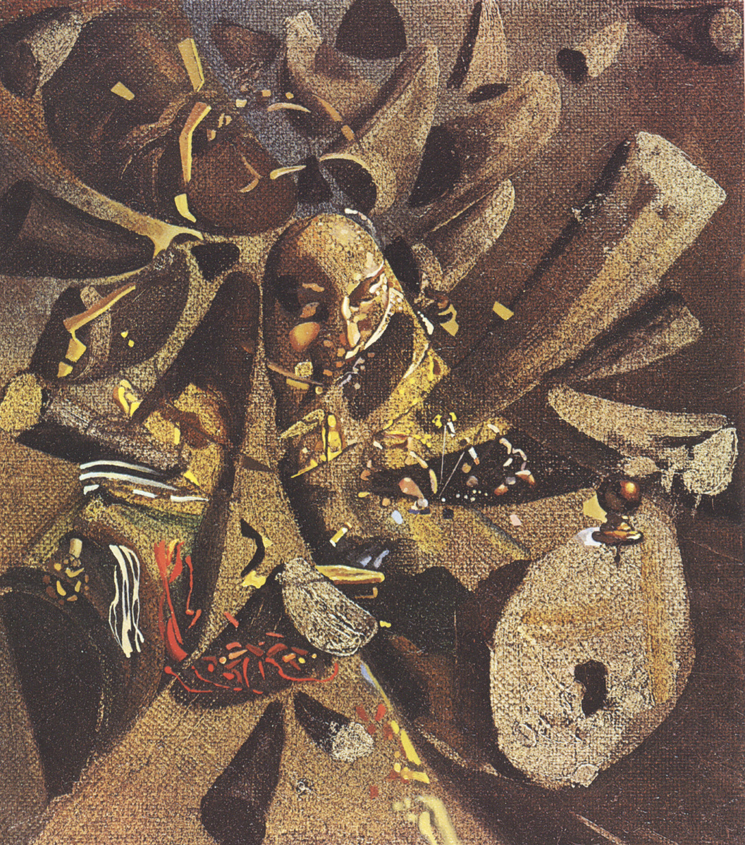 artist_dali's tweet photo. The Paranoiac-Critical Study of Vermeer's Lacemaker, 1955 #artbots #dali https://t.co/KLJbTAyuDz