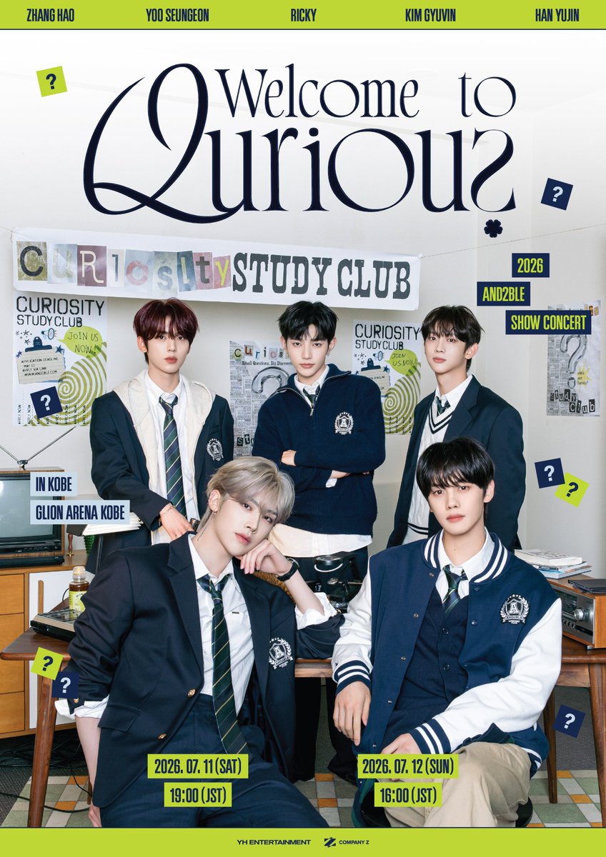 AND2BLE's tweet photo. <2026 AND2BLE SHOW CONCERT : Welcome to Qurious> in Yokohama
 
📍 Kアリーナ横浜
📆 2026.06.30 (火) - 07.02 (木)
OPEN 17:00 / START 19:00
 
<2026 AND2BLE SHOW CONCERT : Welcome to Qurious> in Kobe
📍GLION ARENA KOBE
 
📆 2026.07.11 (土)
OPEN 18:00 / START 19:00
📆 2026.07.12 (日)
OPEN 15:00 / START 16:00
 
🎫 一般発売
6/15(月) 14:00〜
e+（イープラス）、Qoo10、チケットぴあ、ローソンチケットにて販売開始！
 
AND2BLE初の日本公演をお見逃しなく🔥
 
#AND2BLE
#AND2BLE_SHOW_CONCERT #WelcomeToQurious
