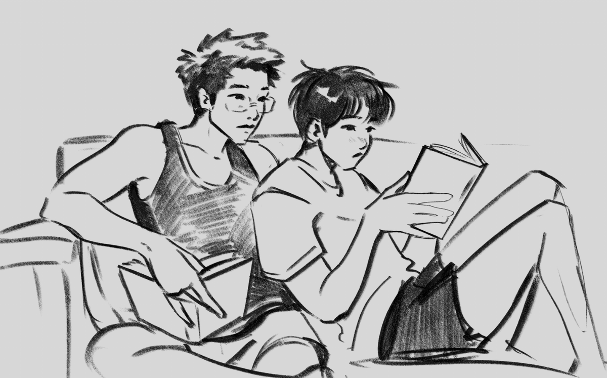 mariartpasta's tweet photo. a little domestic namgi doodle https://t.co/w7VSeaTpsg