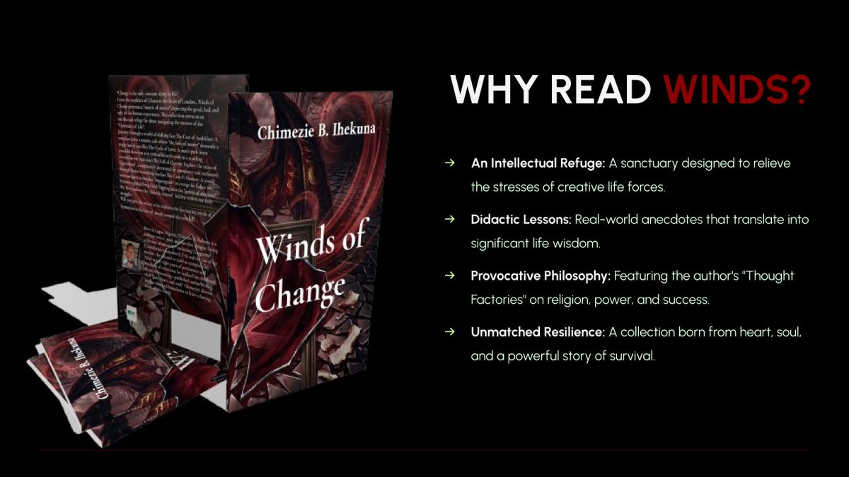 dadyminds's tweet photo. Get this book via: https://t.co/kHpyRy2T7z
#BookTok #newbook #newrelease #Bookstagram #MustReadFiction #IndieAuthors #ReadToLearn #BookRecommendations #MoralFiction #ContemporaryDrama #ShortStory #DidacticLiterature #WindsOfChange #ChimezieBIhekuna #UniversityOfLife #kindle https://t.co/P1v44dyQcQ