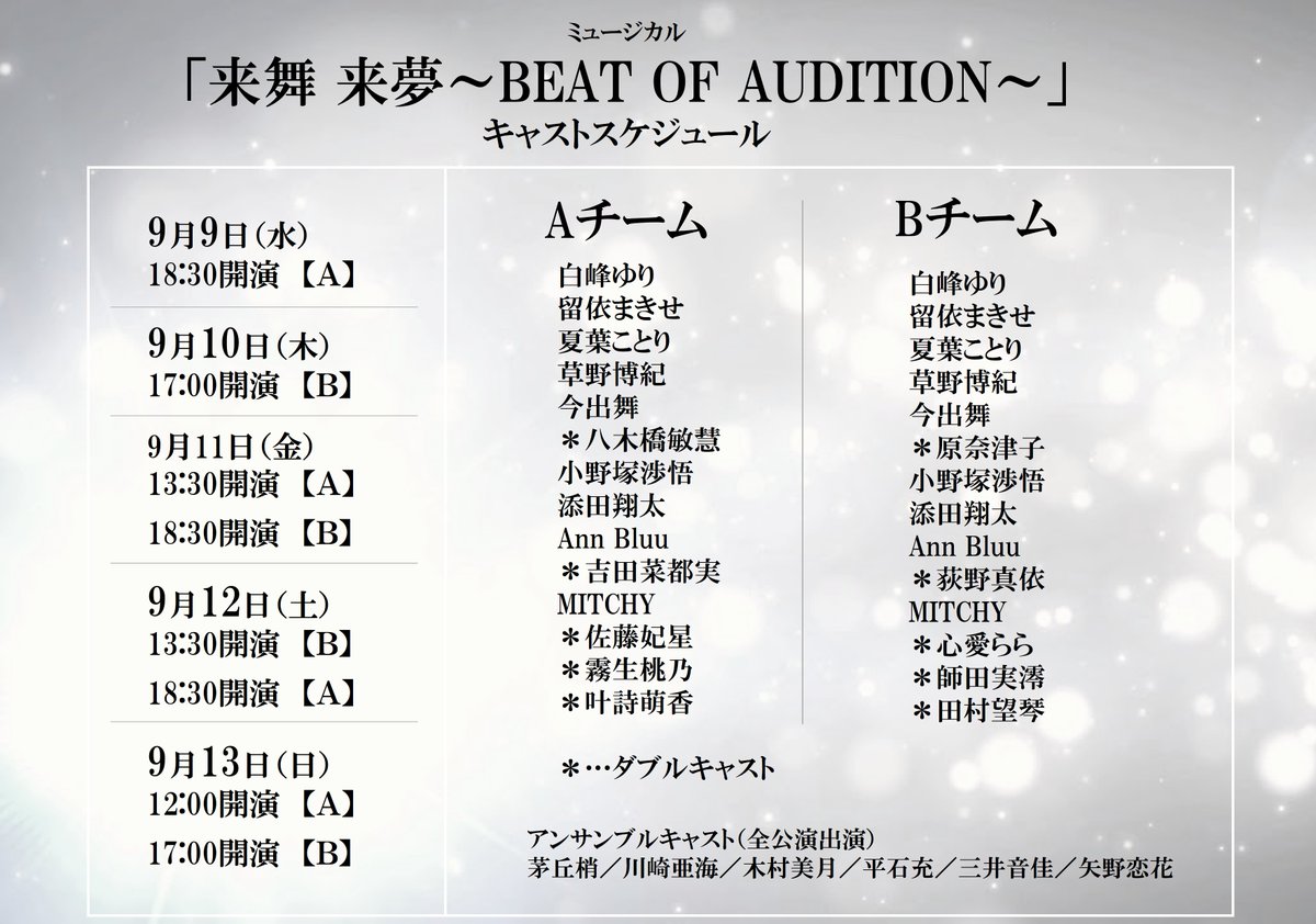 来舞 来夢～BEAT OF AUDITION～ tweet media